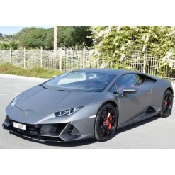 Superior Car Rental Supercar-- Lamborghini Huracan Evo - Gray - Exclusive Luxury Rent - Avvenice