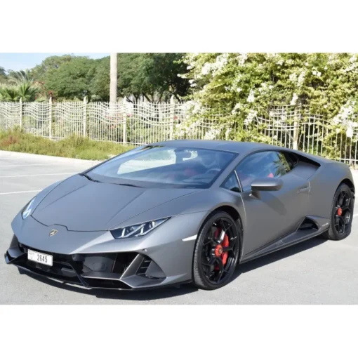 Superior Car Rental Supercar-- Lamborghini Huracan Evo - Gray - Exclusive Luxury Rent - Avvenice