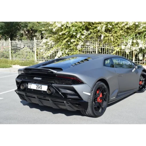 Superior Car Rental Supercar-- Lamborghini Huracan Evo - Gray - Exclusive Luxury Rent - Avvenice
