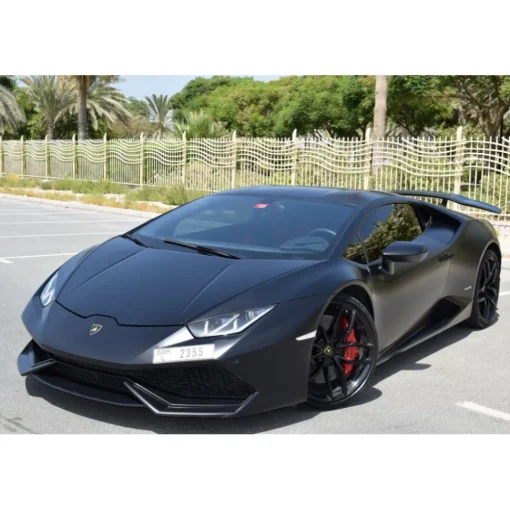 Superior Car Rental Supercar-- Lamborghini Huracan Coupe - Black - Exclusive Luxury Rent - Avvenice
