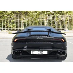 Superior Car Rental Supercar-- Lamborghini Huracan Coupe - Black - Exclusive Luxury Rent - Avvenice