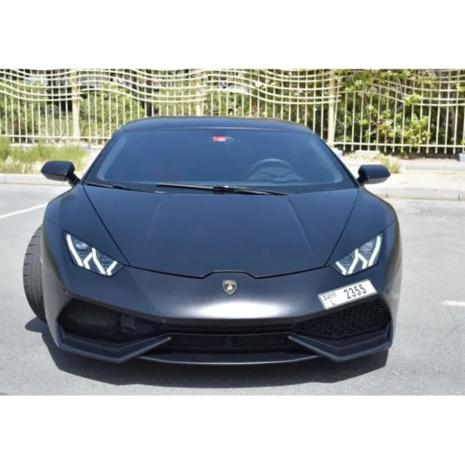 Superior Car Rental Supercar-- Lamborghini Huracan Coupe - Black - Exclusive Luxury Rent - Avvenice