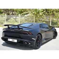 Superior Car Rental Supercar-- Lamborghini Huracan Coupe - Black - Exclusive Luxury Rent - Avvenice