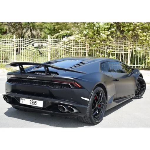 Superior Car Rental Supercar-- Lamborghini Huracan Coupe - Black - Exclusive Luxury Rent - Avvenice