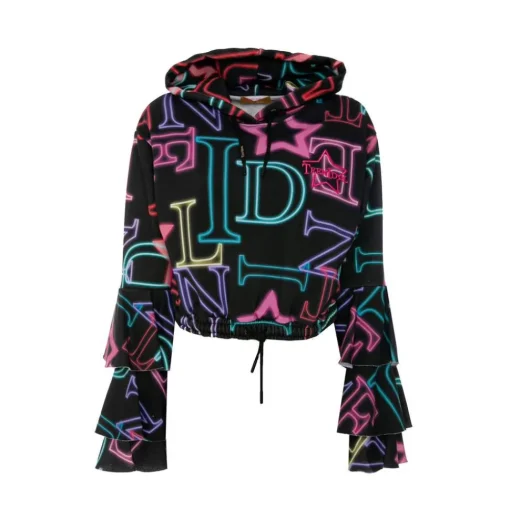 Teen Idol Sweatshirts-- Alfa Cropped Hoodie - Black - Sweatshirts - Teen-Ager - Luxury Exclusive Collection - Avvenice