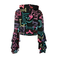 Teen Idol Sweatshirts-- Alfa Cropped Hoodie - Black - Sweatshirts - Teen-Ager - Luxury Exclusive Collection - Avvenice