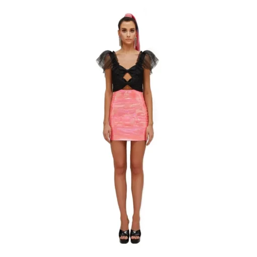 Teen Idol Tops-- Swan Top - Black - Tops - Teen-Ager - Luxury Exclusive Collection - Avvenice
