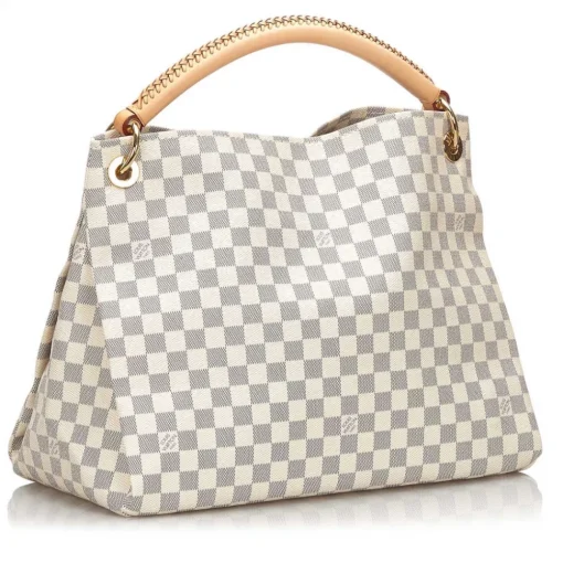 Louis Vuitton Vintage Vintage Bags-The Artsy MM features a damier azur canvas body, a rolled vachetta handle, an open top, and interior zip and slip pockets. - Avvenice
