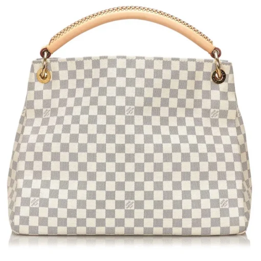 Louis Vuitton Vintage Vintage Bags-The Artsy MM features a damier azur canvas body, a rolled vachetta handle, an open top, and interior zip and slip pockets. - Avvenice