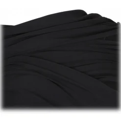 The Attico Dresses-- Black Wrap Mini Dress - Exclusive Luxury Collection - Avvenice