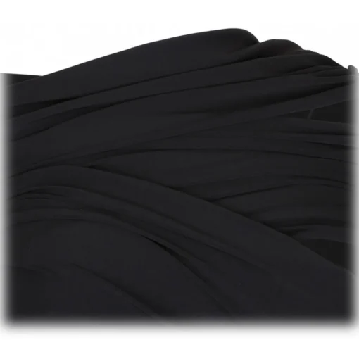 The Attico Dresses-- Black Wrap Mini Dress - Exclusive Luxury Collection - Avvenice
