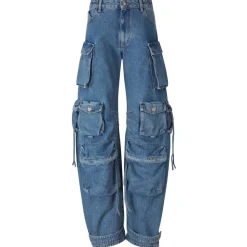 The Attico Trousers-- Fern Cargo Jeans - Exclusive Luxury Collection - Avvenice