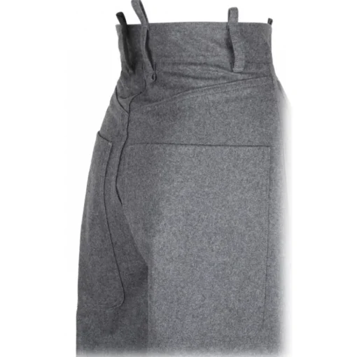 The Attico Trousers-- Grey Wide Leg Trousers - Exclusive Luxury Collection - Avvenice