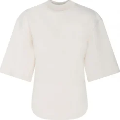 The Attico T-shirt-- Open Back T-Shirt in Ivory - Exclusive Luxury Collection - Avvenice