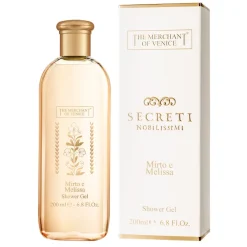 The Merchant of Venice Natural Cosmetics-- Myrtle and Lemon Balm Shower Gel - Secreti Nobilissimi - Luxury Venetian Cosmetics - Avvenice