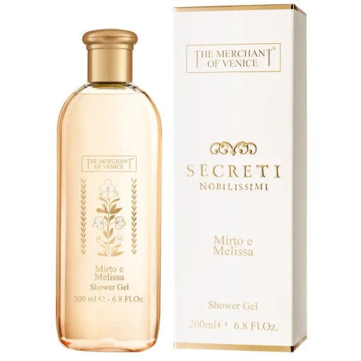 The Merchant of Venice Natural Cosmetics-- Myrtle and Lemon Balm Shower Gel - Secreti Nobilissimi - Luxury Venetian Cosmetics - Avvenice