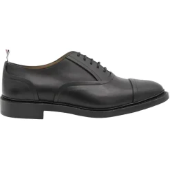 Thom Browne Shoes-- Black Oxford Cap Toe Shoes - Exclusive Luxury Collection - Avvenice