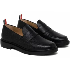 Thom Browne Shoes-- Black Penny Loafer - Exclusive Luxury Collection - Avvenice