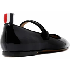 Thom Browne Shoes-- Black Pointed Flat - Exclusive Luxury Collection - Avvenice