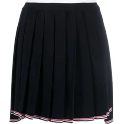 Thom Browne Skirts-- Full Needle Pleated Mini Skirt - Exclusive Luxury Collection - Avvenice