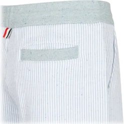 Thom Browne Trousers-- Light Blue 4-Bar Striped Shorts - Exclusive Luxury Collection - Avvenice