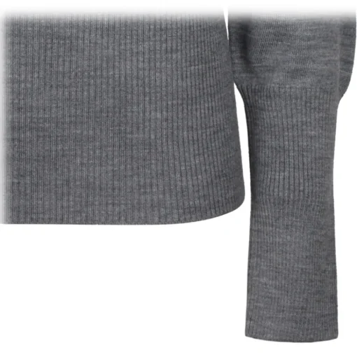 Thom Browne T-shirt-- Light Grey Pullover Combo Shirt - Exclusive Luxury Collection - Avvenice