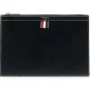 Thom Browne Wallets-- Navy Blue Small Document Holder - Exclusive Luxury Collection - Avvenice