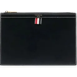 Thom Browne Wallets-- Navy Blue Small Document Holder - Exclusive Luxury Collection - Avvenice