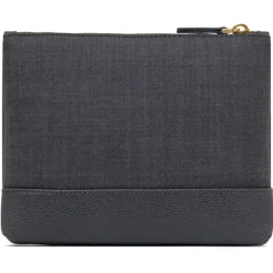 Thom Browne Wallets-- Super 120's Twill Zip Pouch - Exclusive Luxury Collection - Avvenice