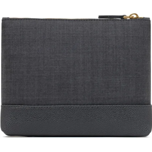 Thom Browne Wallets-- Super 120's Twill Zip Pouch - Exclusive Luxury Collection - Avvenice