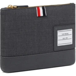 Thom Browne Wallets-- Super 120's Twill Zip Pouch - Exclusive Luxury Collection - Avvenice