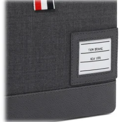 Thom Browne Wallets-- Super 120's Twill Zip Pouch - Exclusive Luxury Collection - Avvenice