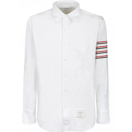 Thom Browne Shirts-- White Button Down Collar Shirt - Exclusive Luxury Collection - Avvenice
