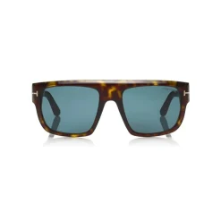 Tom Ford Eyewear Sunglasses & Eyewear-Tom Ford - Alessio Sunglasses - Squared Acetate Sunglasses - Havana - FT0699 - Sunglasses - - Avvenice