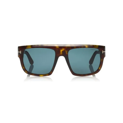 Tom Ford Eyewear Sunglasses & Eyewear-Tom Ford - Alessio Sunglasses - Squared Acetate Sunglasses - Havana - FT0699 - Sunglasses - - Avvenice