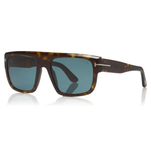 Tom Ford Eyewear Sunglasses & Eyewear-Tom Ford - Alessio Sunglasses - Squared Acetate Sunglasses - Havana - FT0699 - Sunglasses - - Avvenice
