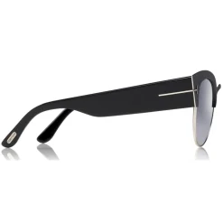 Tom Ford Eyewear Sunglasses & Eyewear-Tom Ford - Alexandra Sunglasses - Cat-Eye Acetate Sunglasses - Black Honey - FT0607 - Sunglasses - - Avvenice
