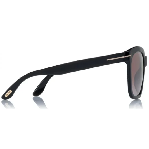 Tom Ford Eyewear Sunglasses & Eyewear-Tom Ford - Amarra Sunglasses - Squared Acetate Sunglasses - Black - FT0502 - Sunglasses - - Avvenice