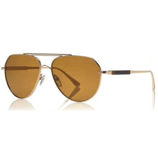 Tom Ford Eyewear Sunglasses & Eyewear-Tom Ford - Andes Sunglasses - Pilot Metal Style Sunglasses - Rose Gold Brown - FT0670 - Sunglasses - - Avvenice