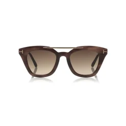 Tom Ford Eyewear Sunglasses & Eyewear-Tom Ford - Anna Sunglasses - Cat-Eye Acetate Sunglasses - Light Havana - FT0575 - Sunglasses - - Avvenice