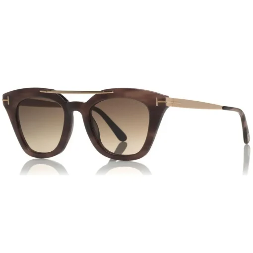Tom Ford Eyewear Sunglasses & Eyewear-Tom Ford - Anna Sunglasses - Cat-Eye Acetate Sunglasses - Light Havana - FT0575 - Sunglasses - - Avvenice