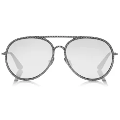 Tom Ford Eyewear Sunglasses & Eyewear-Tom Ford - Antibes Sunglasses - Pilot Metal Sunglasses - White Gold - FT0728 - Sunglasses - - Avvenice