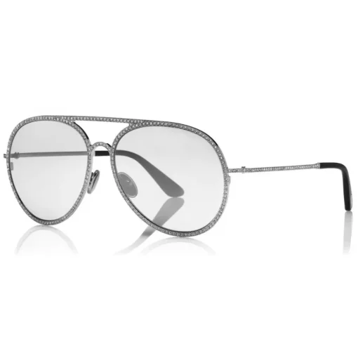 Tom Ford Eyewear Sunglasses & Eyewear-Tom Ford - Antibes Sunglasses - Pilot Metal Sunglasses - White Gold - FT0728 - Sunglasses - - Avvenice