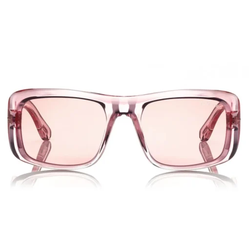Tom Ford Eyewear Sunglasses & Eyewear-Tom Ford - Aristotele Sunglasses - Square Acetate Sunglasses - FT0731 - Pink - - Avvenice
