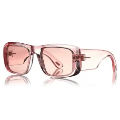 Tom Ford Eyewear Sunglasses & Eyewear-Tom Ford - Aristotele Sunglasses - Square Acetate Sunglasses - FT0731 - Pink - - Avvenice
