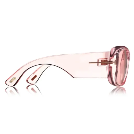 Tom Ford Eyewear Sunglasses & Eyewear-Tom Ford - Aristotele Sunglasses - Square Acetate Sunglasses - FT0731 - Pink - - Avvenice