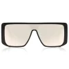 Tom Ford Eyewear Sunglasses & Eyewear-Tom Ford - Atticus Sunglasses - Oversize Rectangular Acetate Sunglasses - FT0710 - Black Smoke - - Avvenice