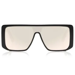 Tom Ford Eyewear Sunglasses & Eyewear-Tom Ford - Atticus Sunglasses - Oversize Rectangular Acetate Sunglasses - FT0710 - Black Smoke - - Avvenice