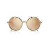 Tom Ford Eyewear Sunglasses & Eyewear-Tom Ford - Ava Sunglasses - Round Metal Sunglasses - Rose Gold Brown - FT0572 - Sunglasses - - Avvenice