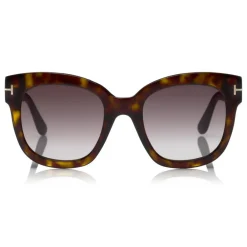 Tom Ford Eyewear Sunglasses & Eyewear-Tom Ford - Beatrix Sunglasses - Square Acetate Sunglasses - Havana - FT0613 - Sunglasses - - Avvenice